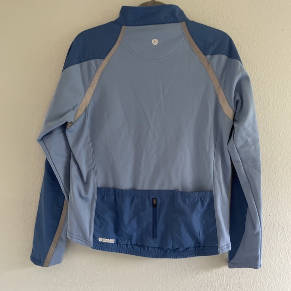 NWT Pearl Izumi Barrier Jacket Blue Women's Large Cold Thermal Full Zip Cycling‎ - Picture 6 of 7